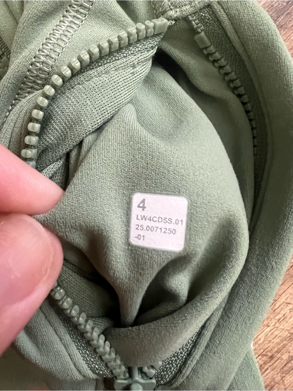 lululemon athletica Desert Green Full-Zip Define Jacket Nulu - Picture 13 of 13